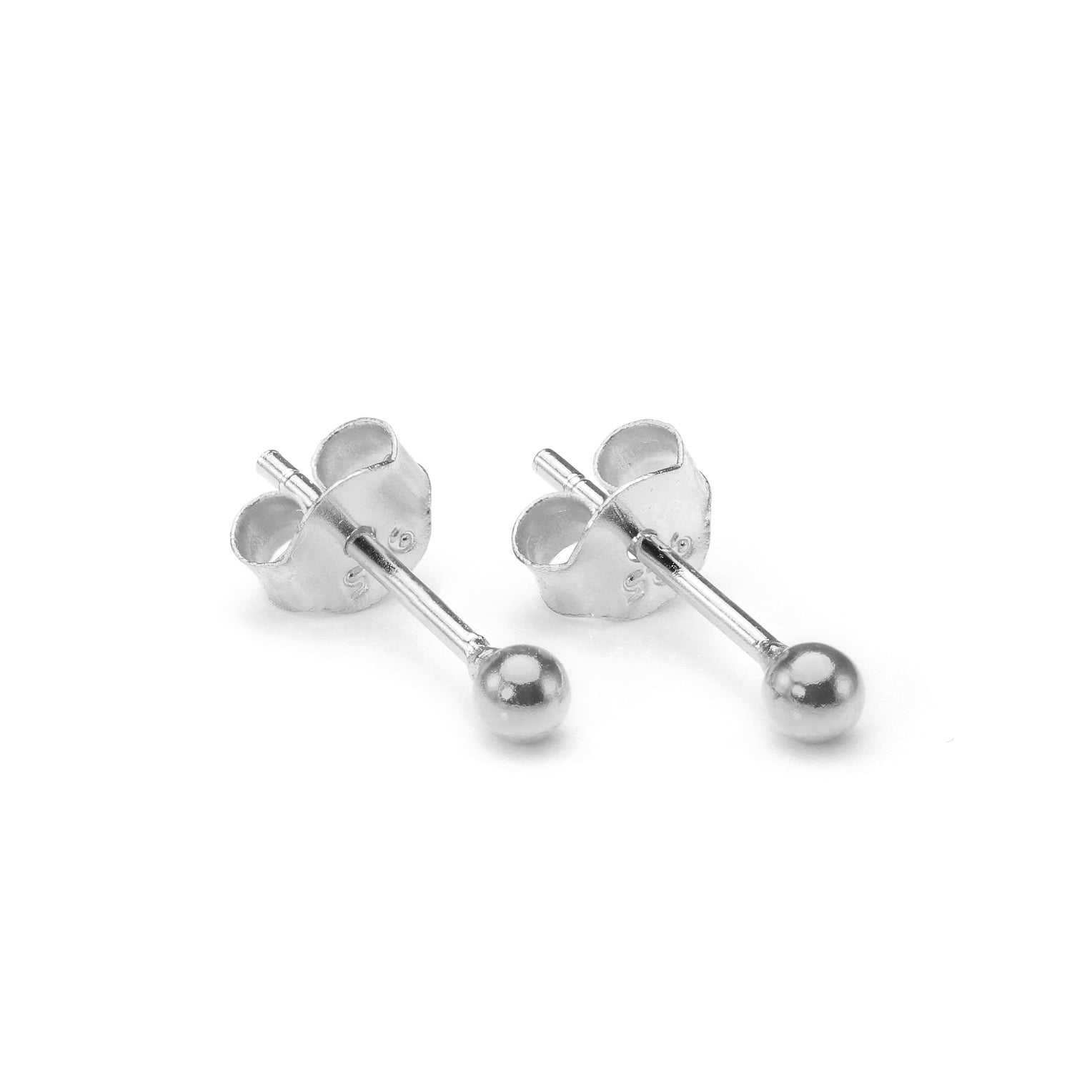 Sterling Silver Ball Stud Earrings