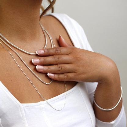 Sterling Silver Snake Chain or Bracelet