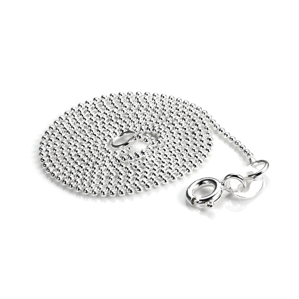 Sterling Silver 1mm Bead Chain