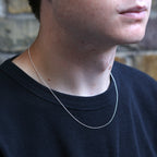 Sterling Silver 1mm Bead Chain