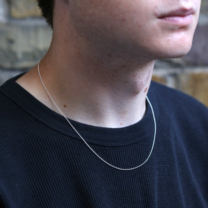 Sterling Silver 1mm Bead Chain