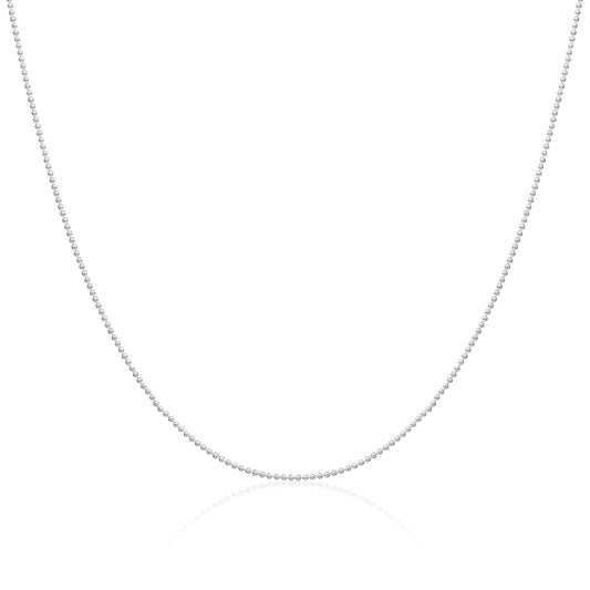 Sterling Silver 1mm Bead Chain