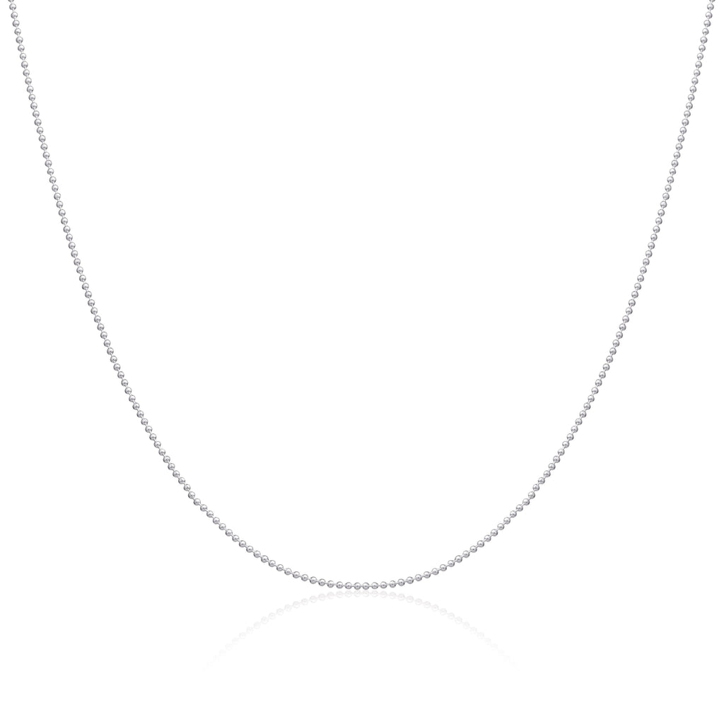 Sterling Silver 1mm Bead Chain