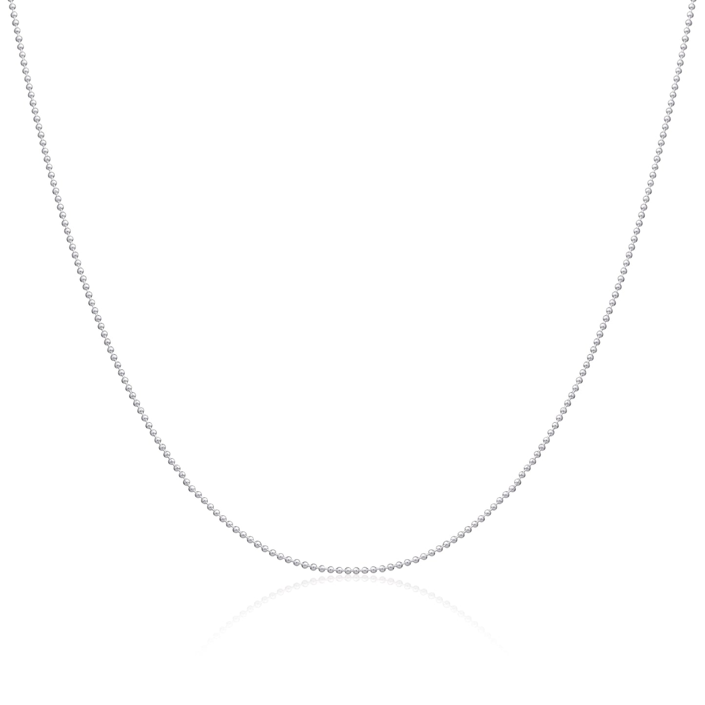 Sterling Silver 1mm Bead Chain