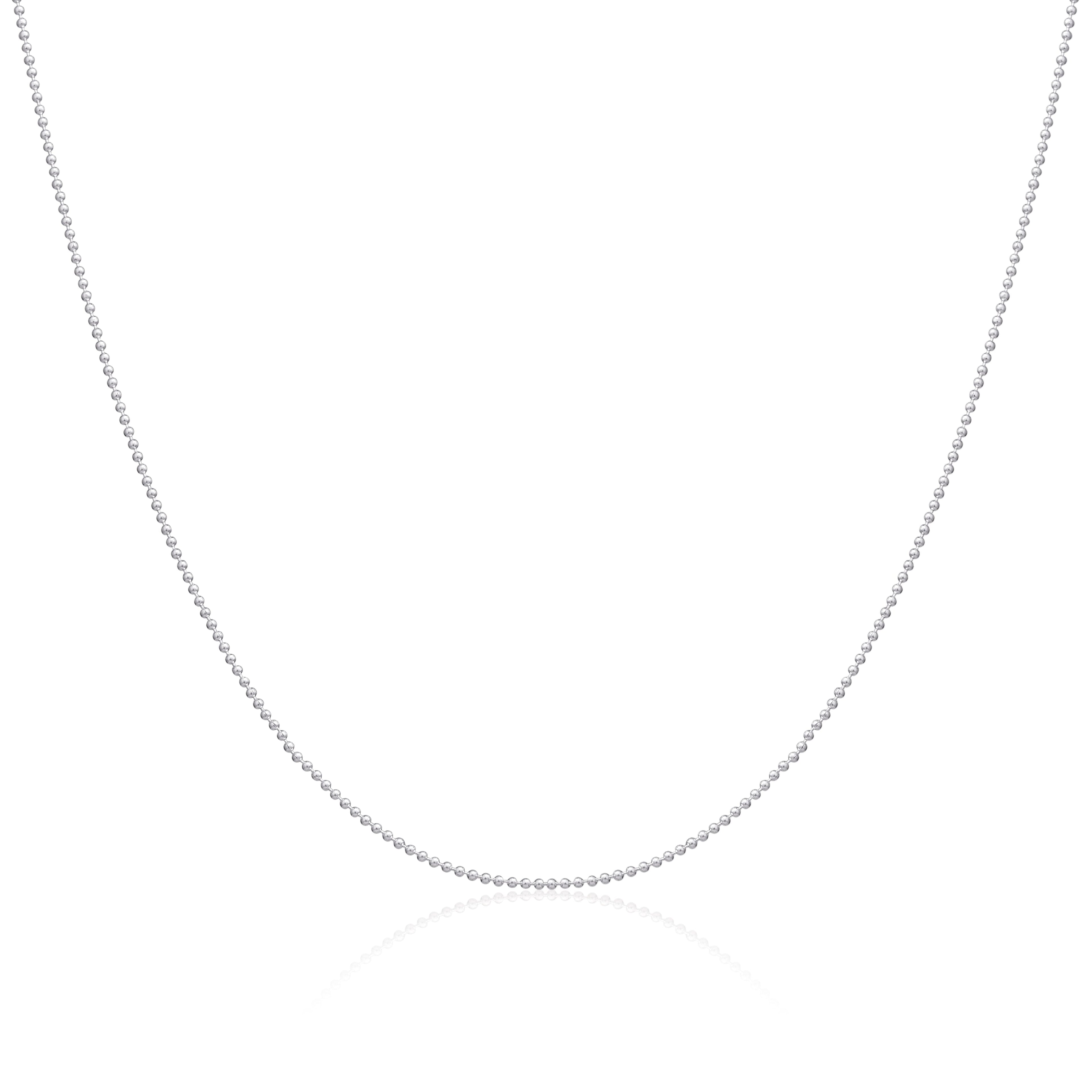 Sterling Silver 1mm Bead Chain