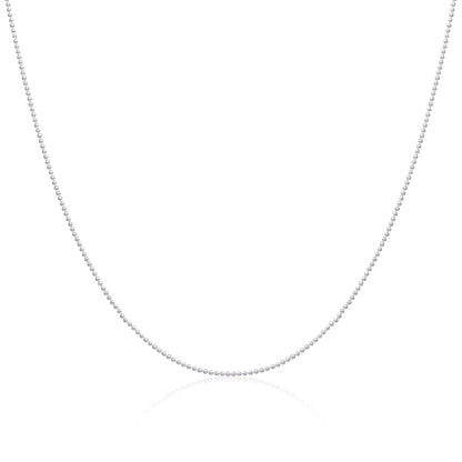 Sterling Silver 1mm Bead Chain