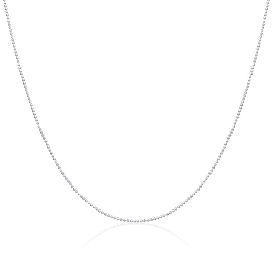 Sterling Silver 1mm Bead Chain