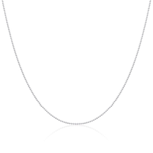 Sterling Silver 1mm Bead Chain