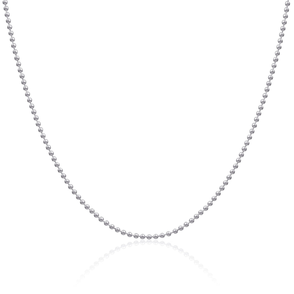 Sterling Silver 2mm Bead Chain