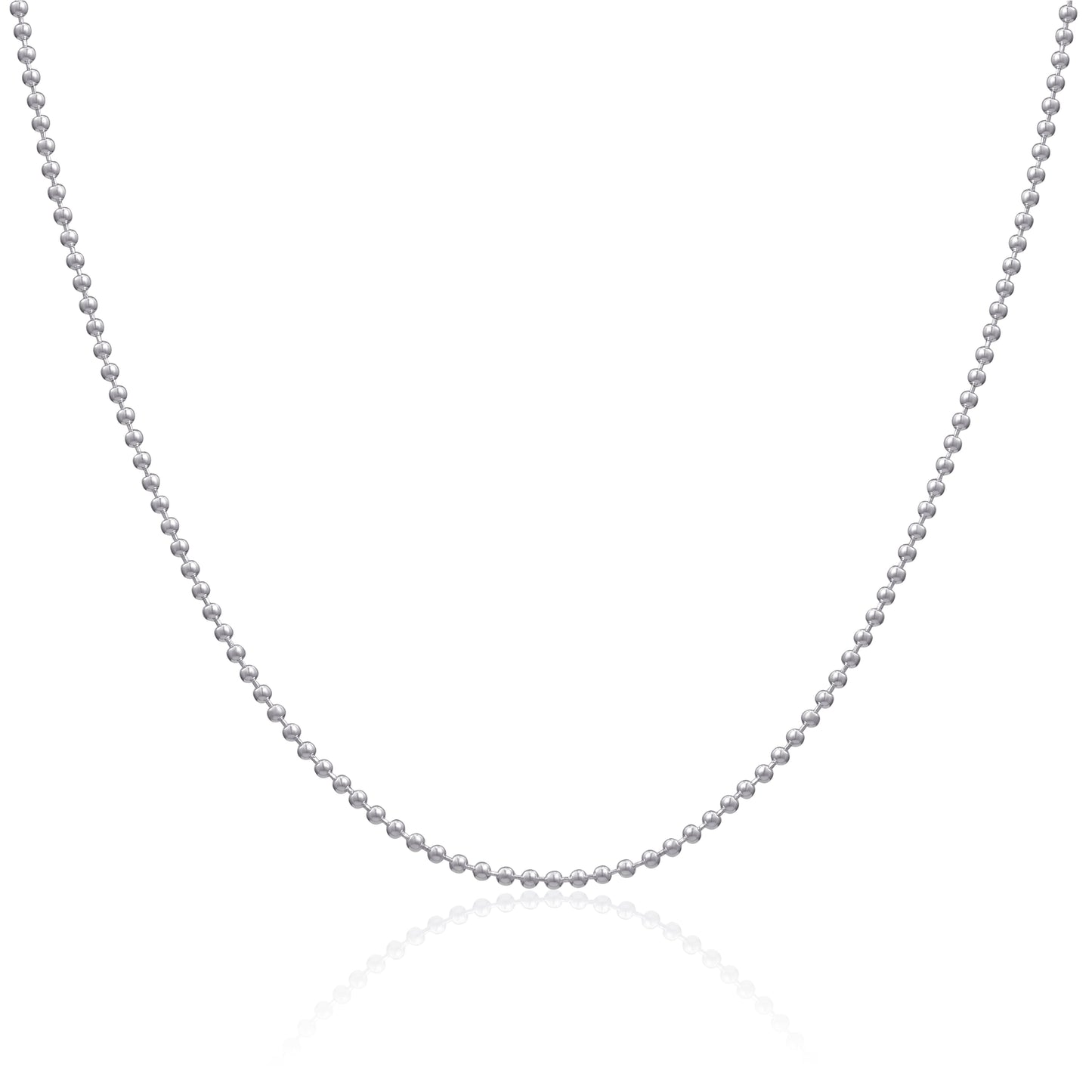 Sterling Silver 2mm Bead Chain
