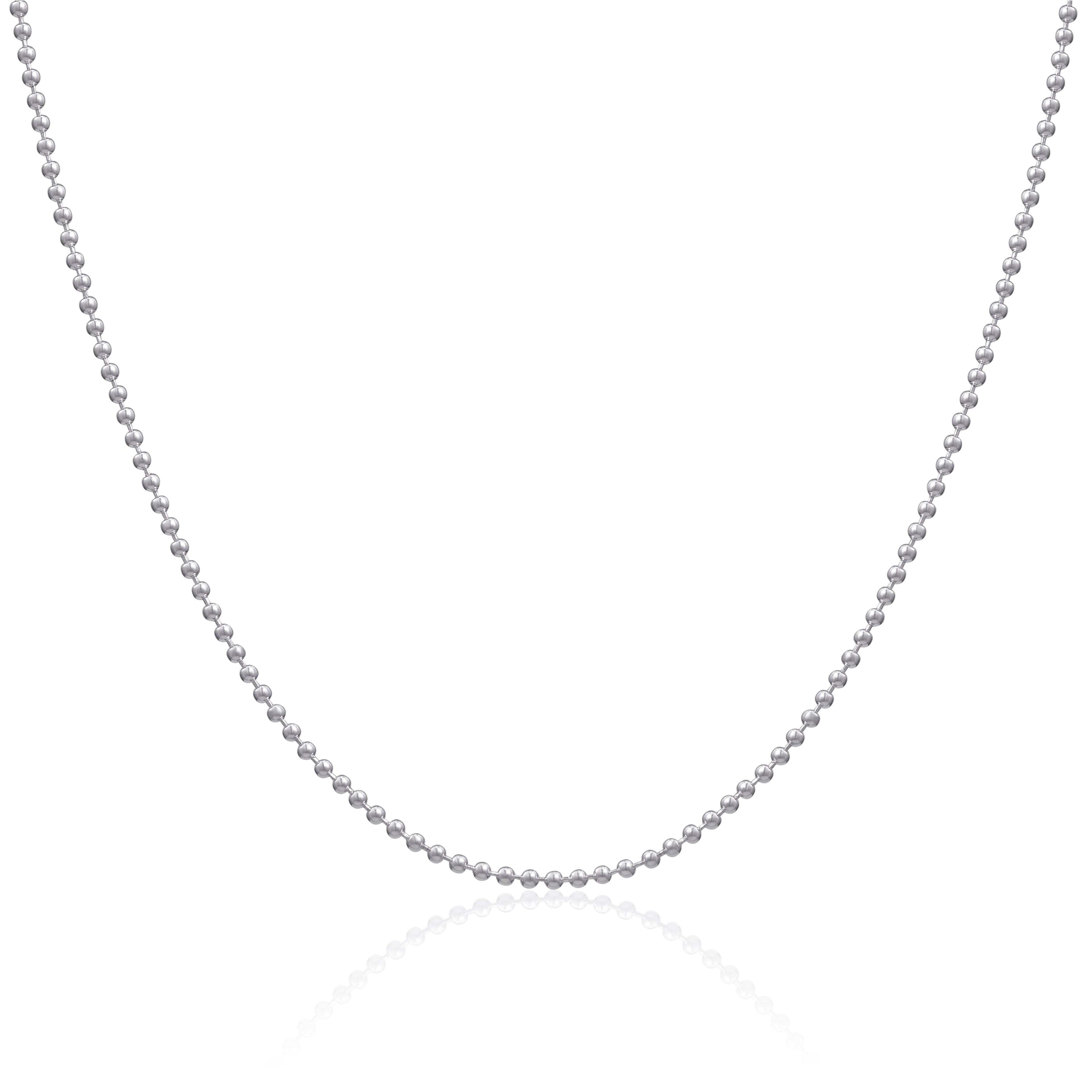 Sterling Silver 2mm Bead Chain