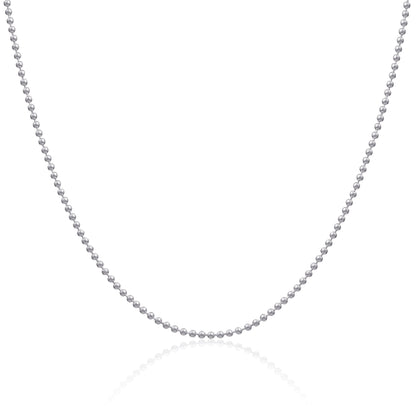 Sterling Silver 2mm Bead Chain