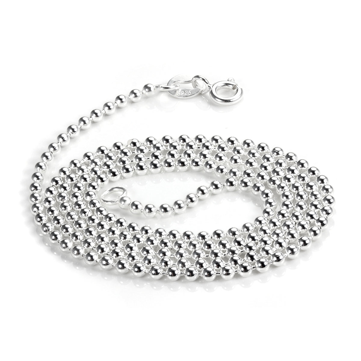 Sterling Silver 2mm Bead Chain