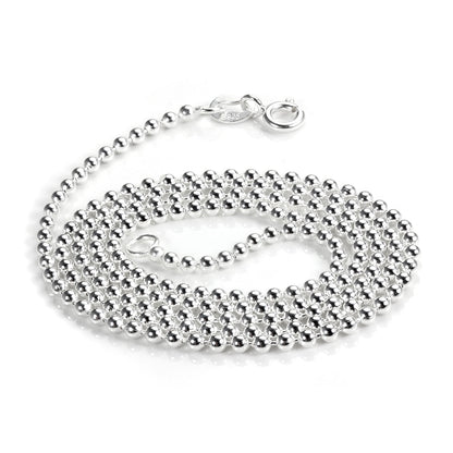 Sterling Silver 2mm Bead Chain
