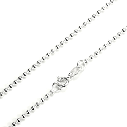 Sterling Silver 2mm Bead Chain