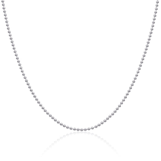 Sterling Silver 2mm Bead Chain