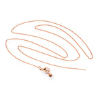 9ct Rose Gold Adjustable Choker to 17.5 Inch Fine Necklace