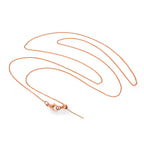 9ct Rose Gold Adjustable Choker to 17.5 Inch Fine Necklace