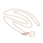 9ct Rose Gold Adjustable Choker to 17.5 Inch Fine Necklace