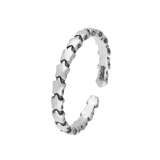 Sterling Silver Stars Toe Ring