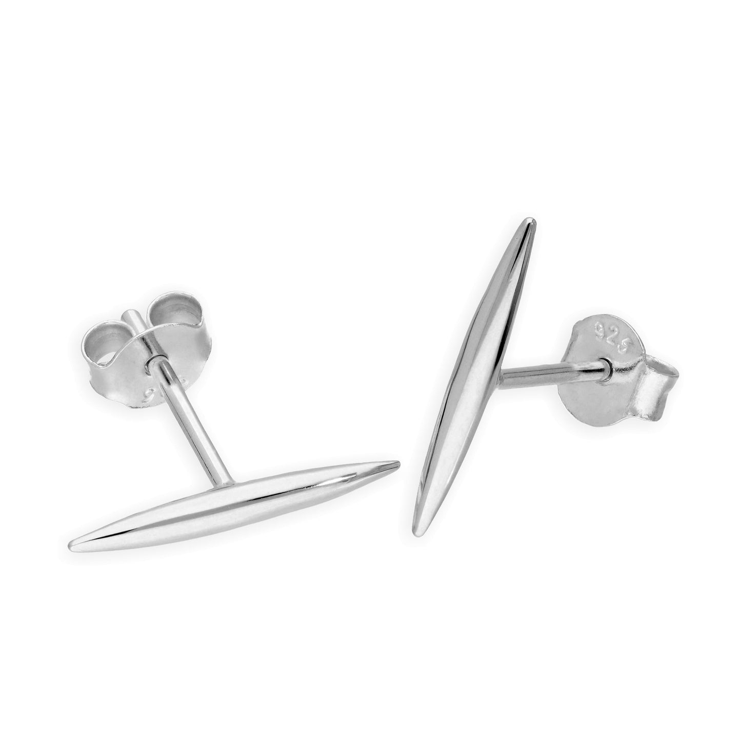 Sterling Silver Spike Stud Earrings