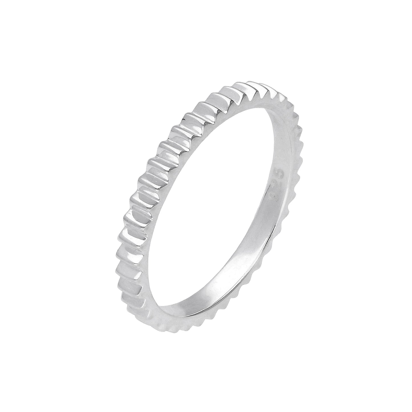 Sterling Silver Gear Cog Ring