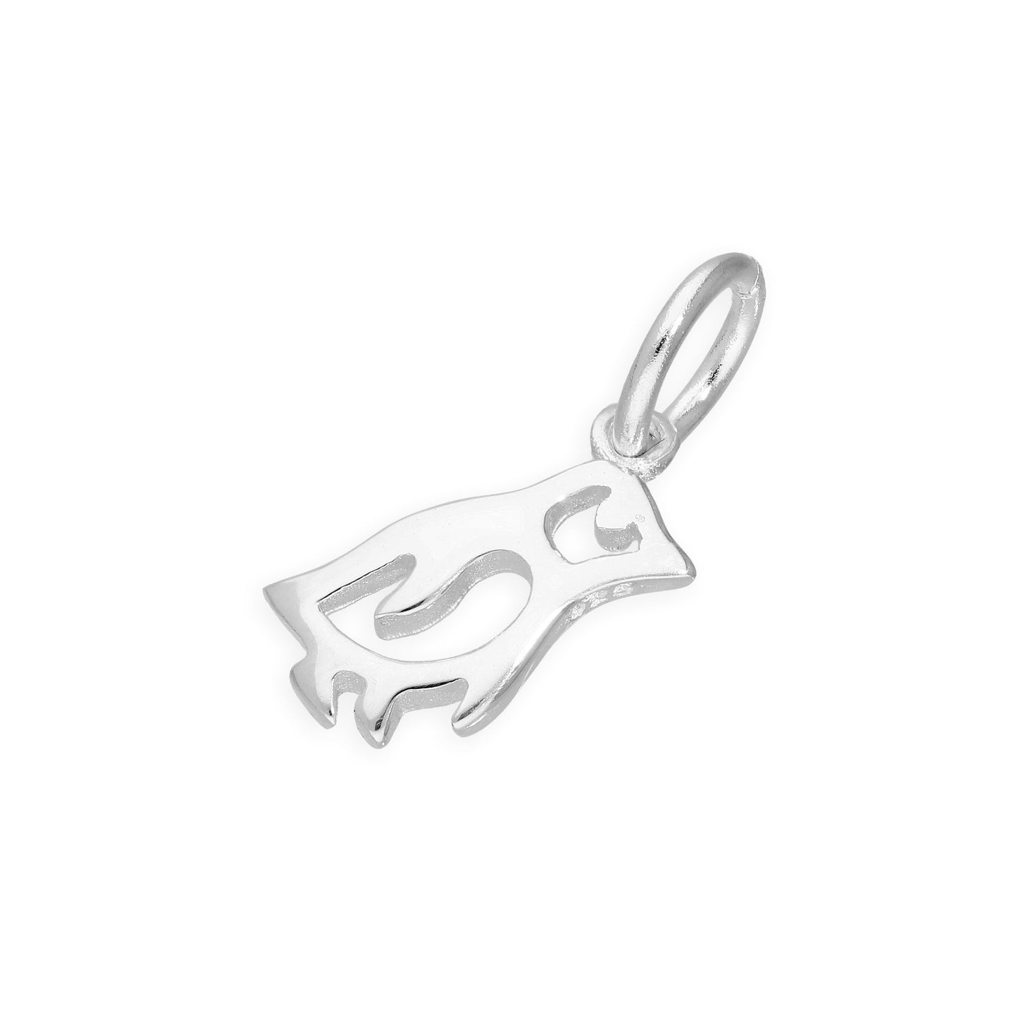 Sterling Silver Penguin Charm w Cut Out Details