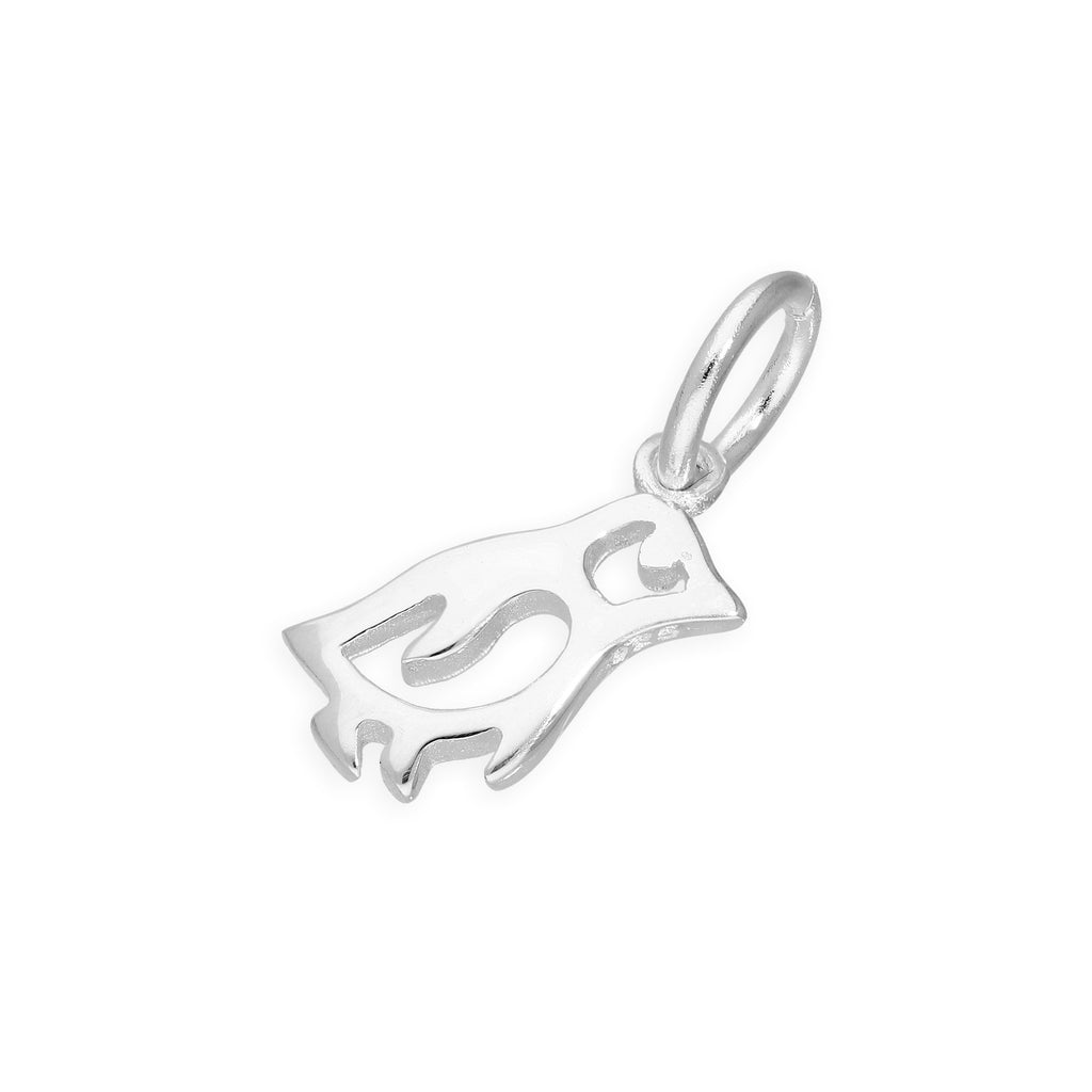 Sterling Silver Penguin Charm w Cut Out Details
