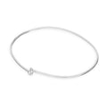 Sterling Silver Knot Large 69mm Bangle