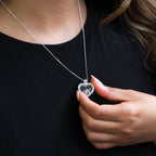 Small Sterling Silver Heart Floating Charm Locket on Chain 14 - 32 Inches