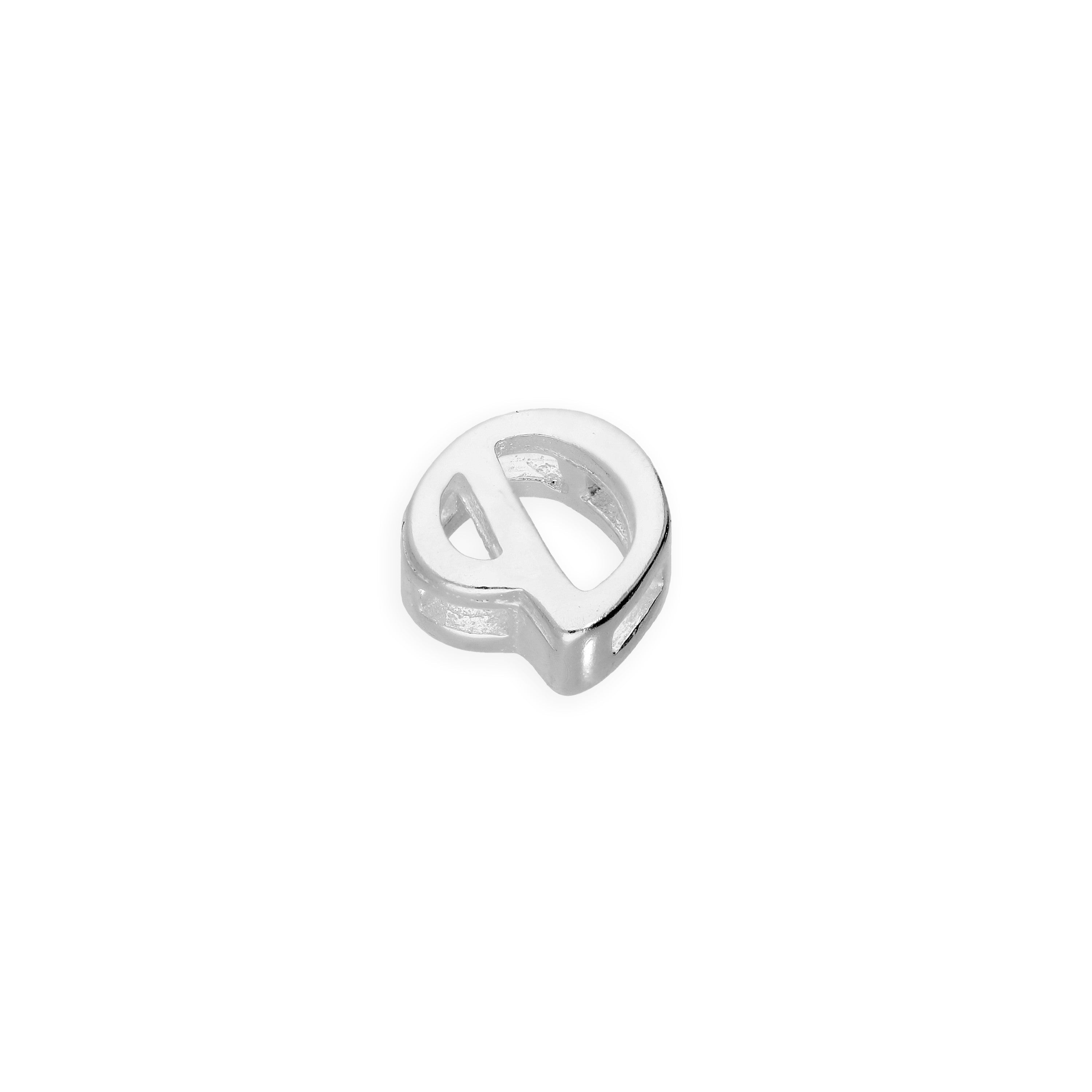 Sterling Silver Floating Fancy Calligraphy Script Letter Charms A - Z