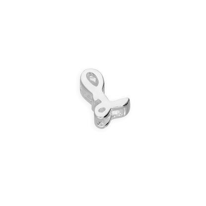 Sterling Silver Floating Fancy Calligraphy Script Letter Charms A - Z