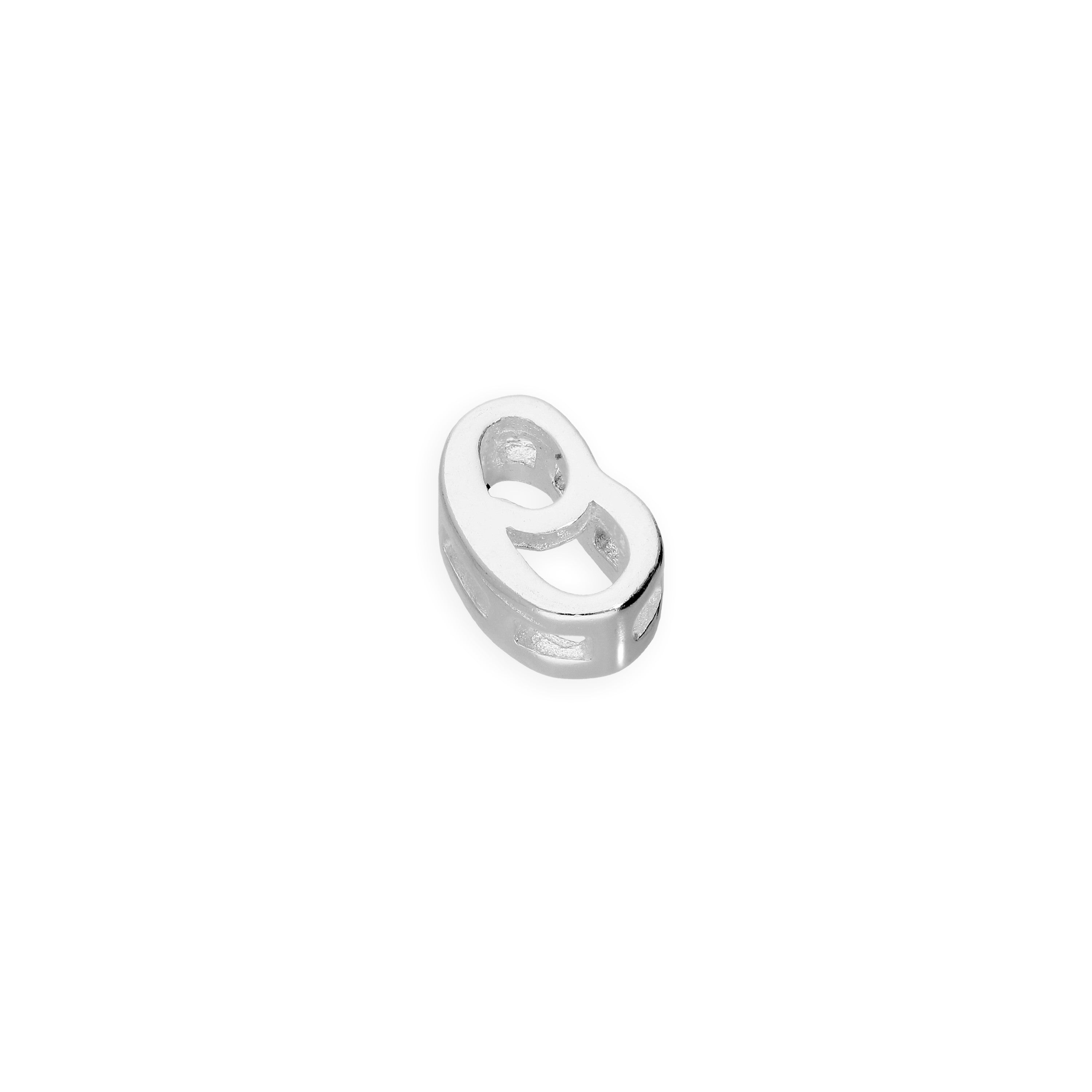 Sterling Silver Floating Fancy Calligraphy Script Letter Charms A - Z