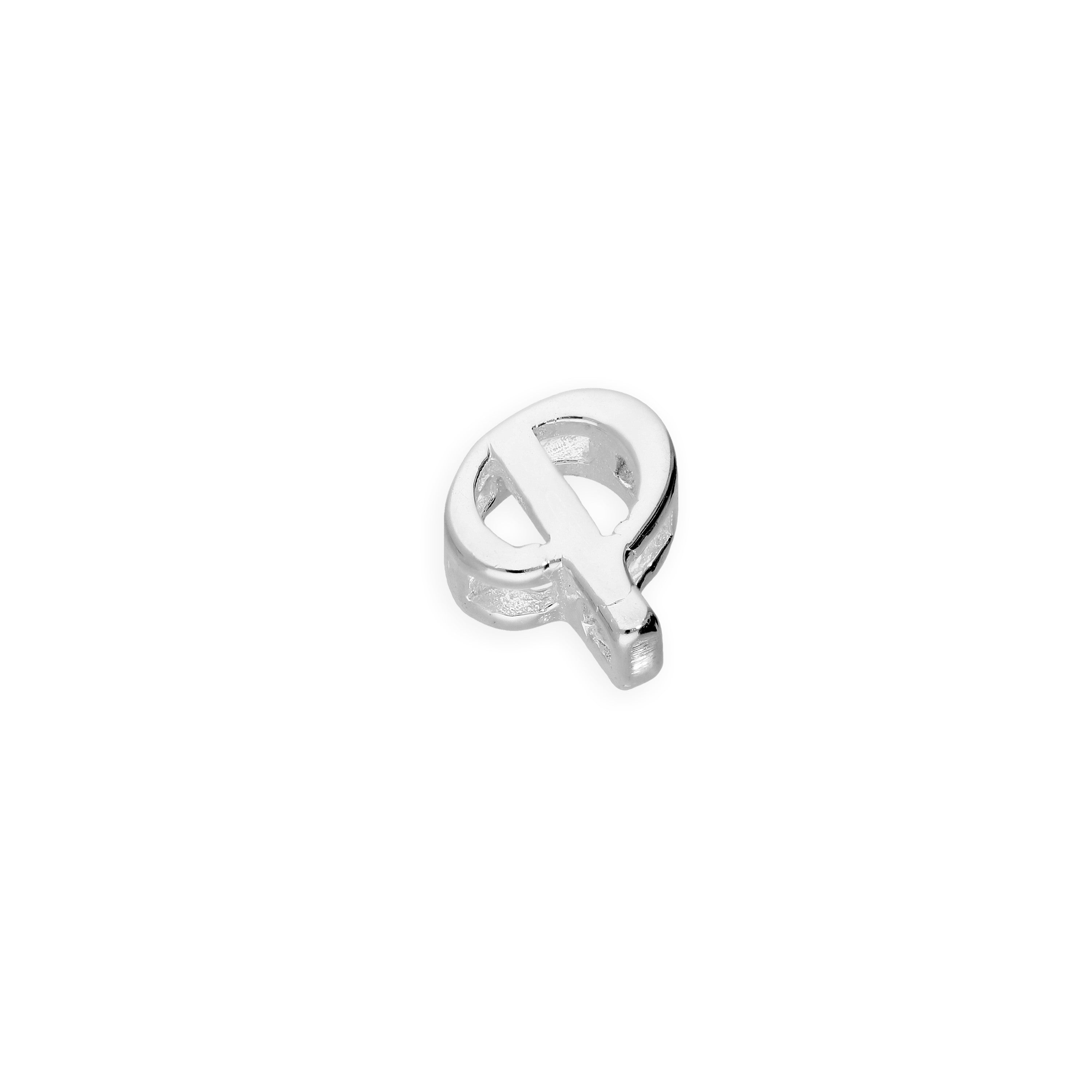 Sterling Silver Floating Fancy Calligraphy Script Letter Charms A - Z