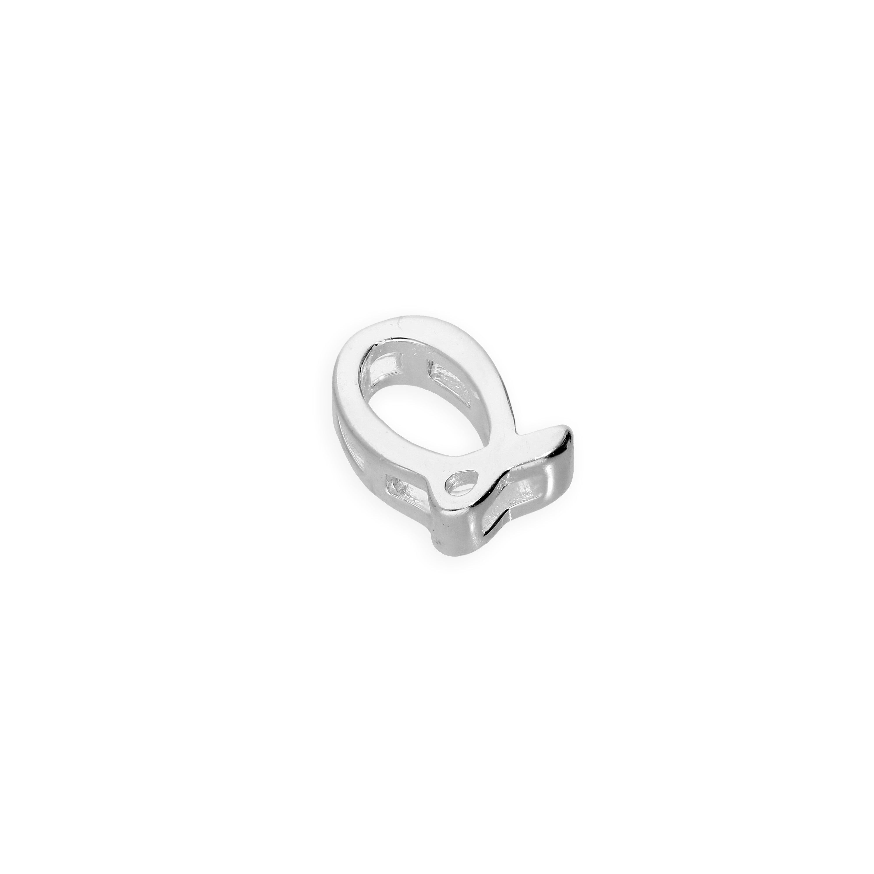 Sterling Silver Floating Fancy Calligraphy Script Letter Charms A - Z