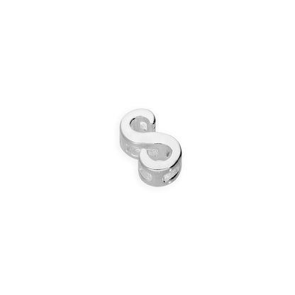 Sterling Silver Floating Fancy Calligraphy Script Letter Charms A - Z
