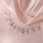 Sterling Silver Floating Birthday Number Charms 0 - 9