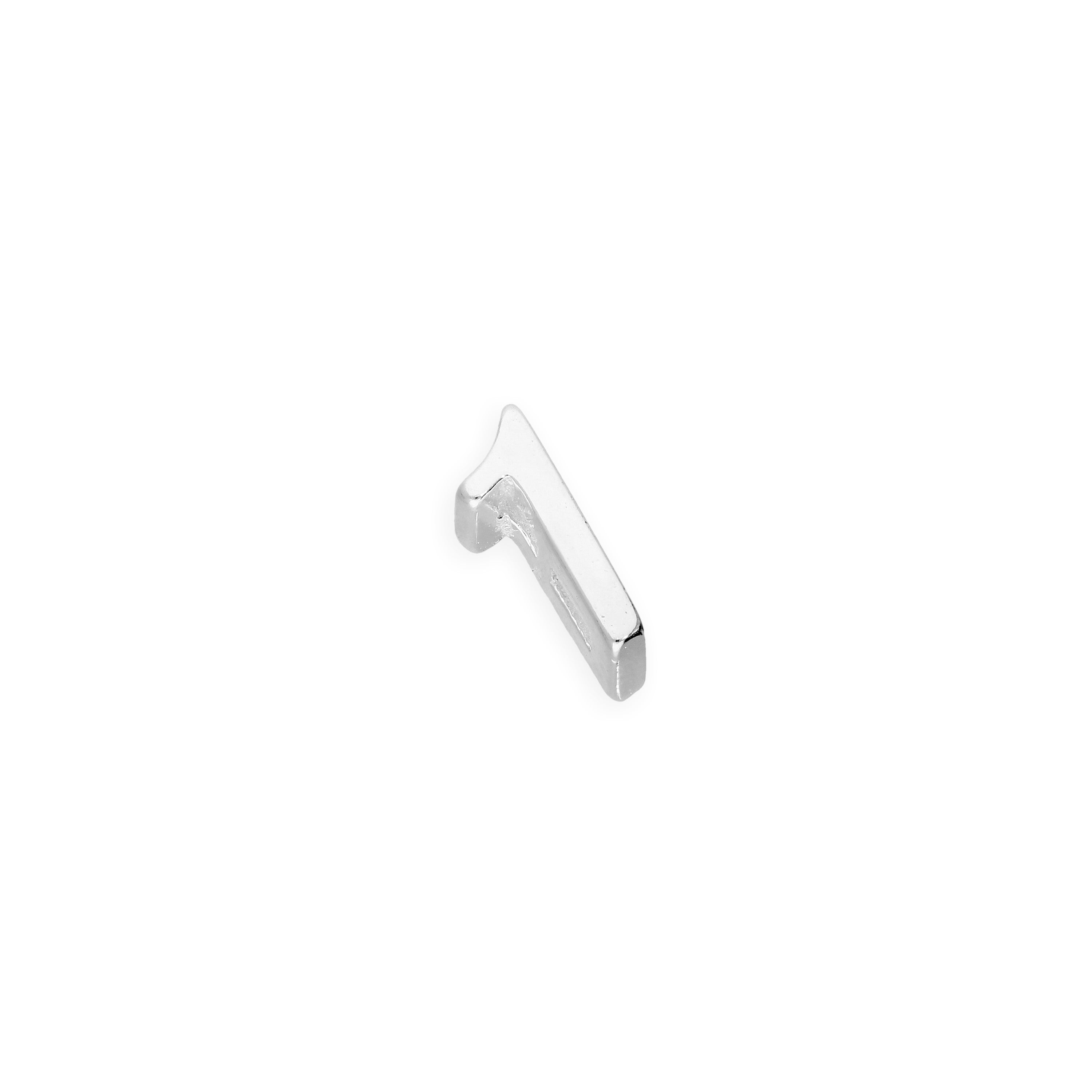 Sterling Silver Floating Birthday Number Charms 0 - 9