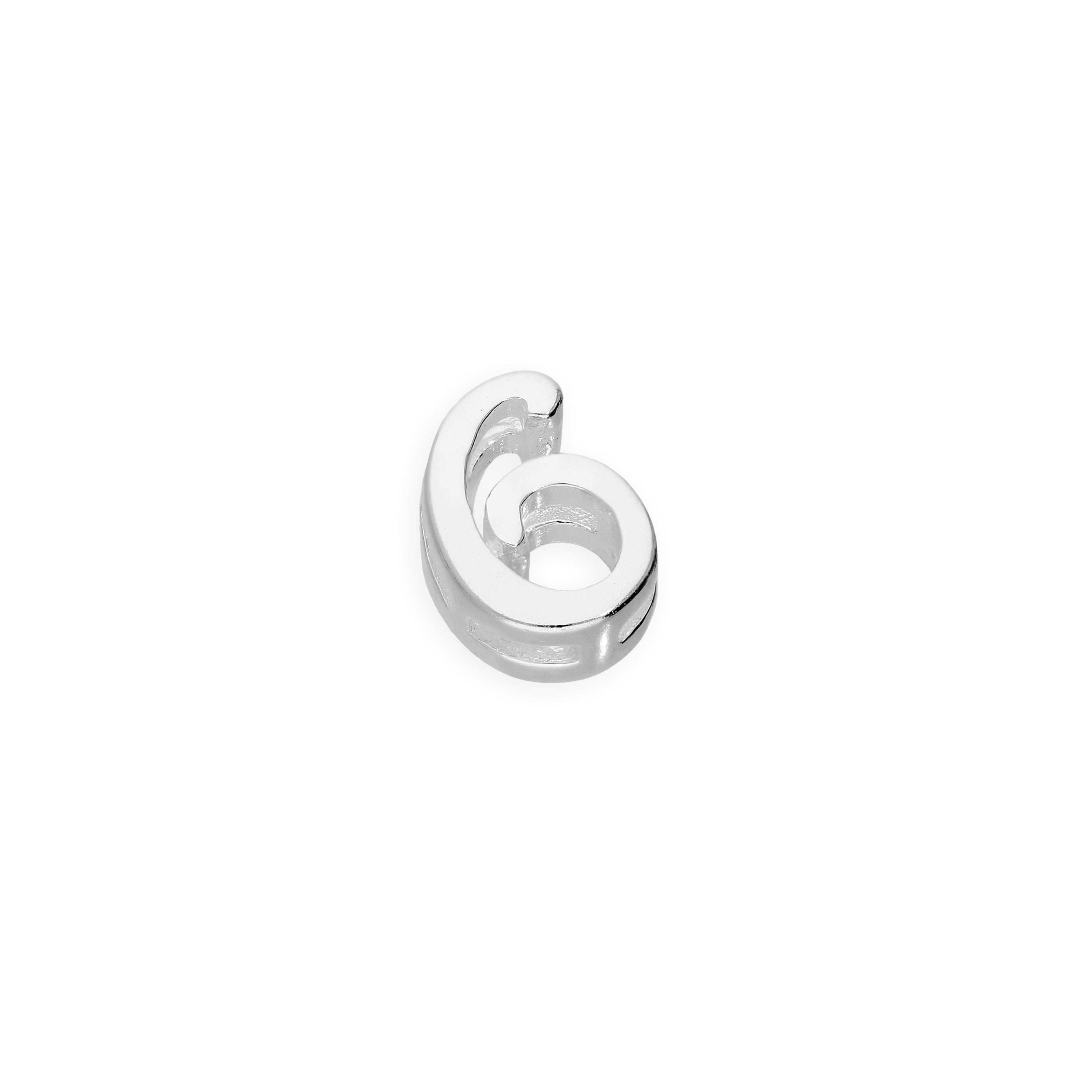 Sterling Silver Floating Birthday Number Charms 0 - 9