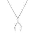 Sterling Silver Wishbone Necklace