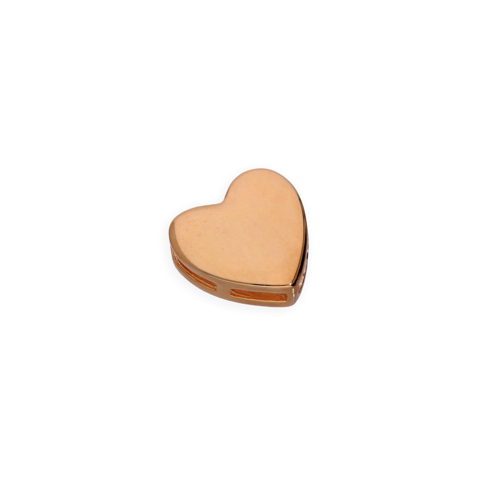 Rose Gold Plated Sterling Silver Floating Heart Charm