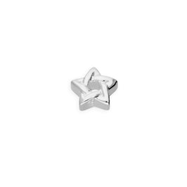 Sterling Silver Floating Woven Pentagram Star Charm