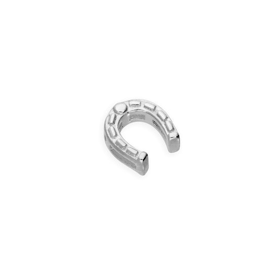 Sterling Silver Floating Lucky Horseshoe Charm