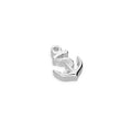 Sterling Silver Floating Rope & Anchor Charm