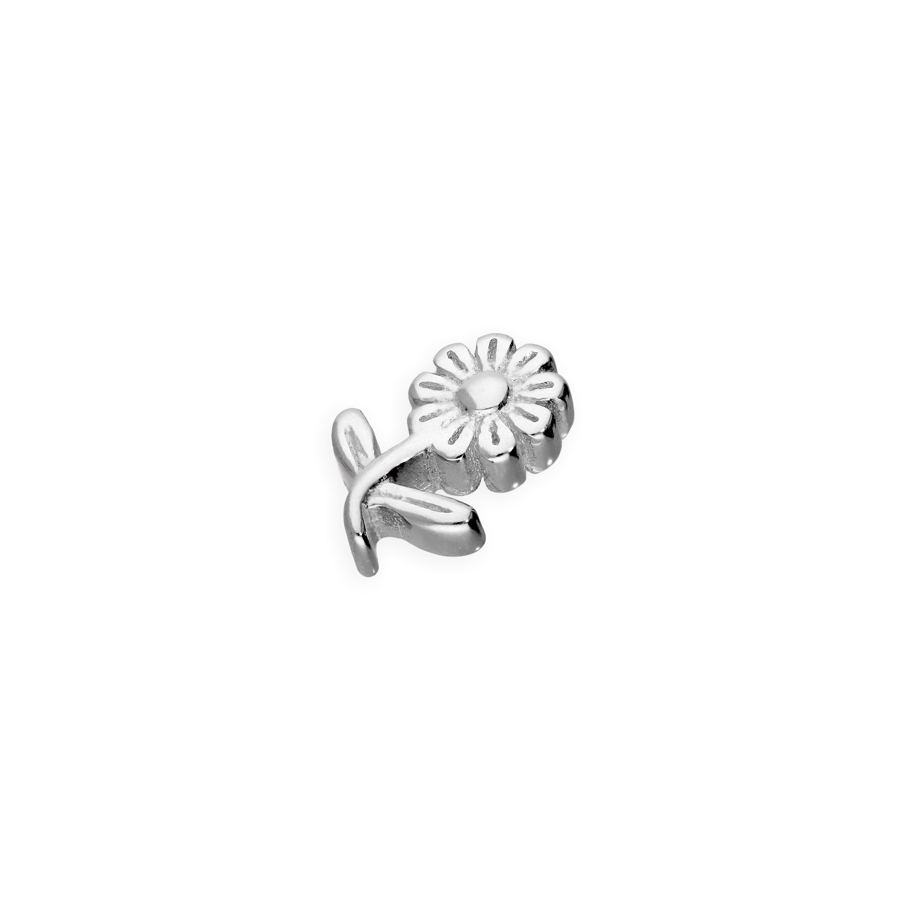 Sterling Silver Floating Flower Charm