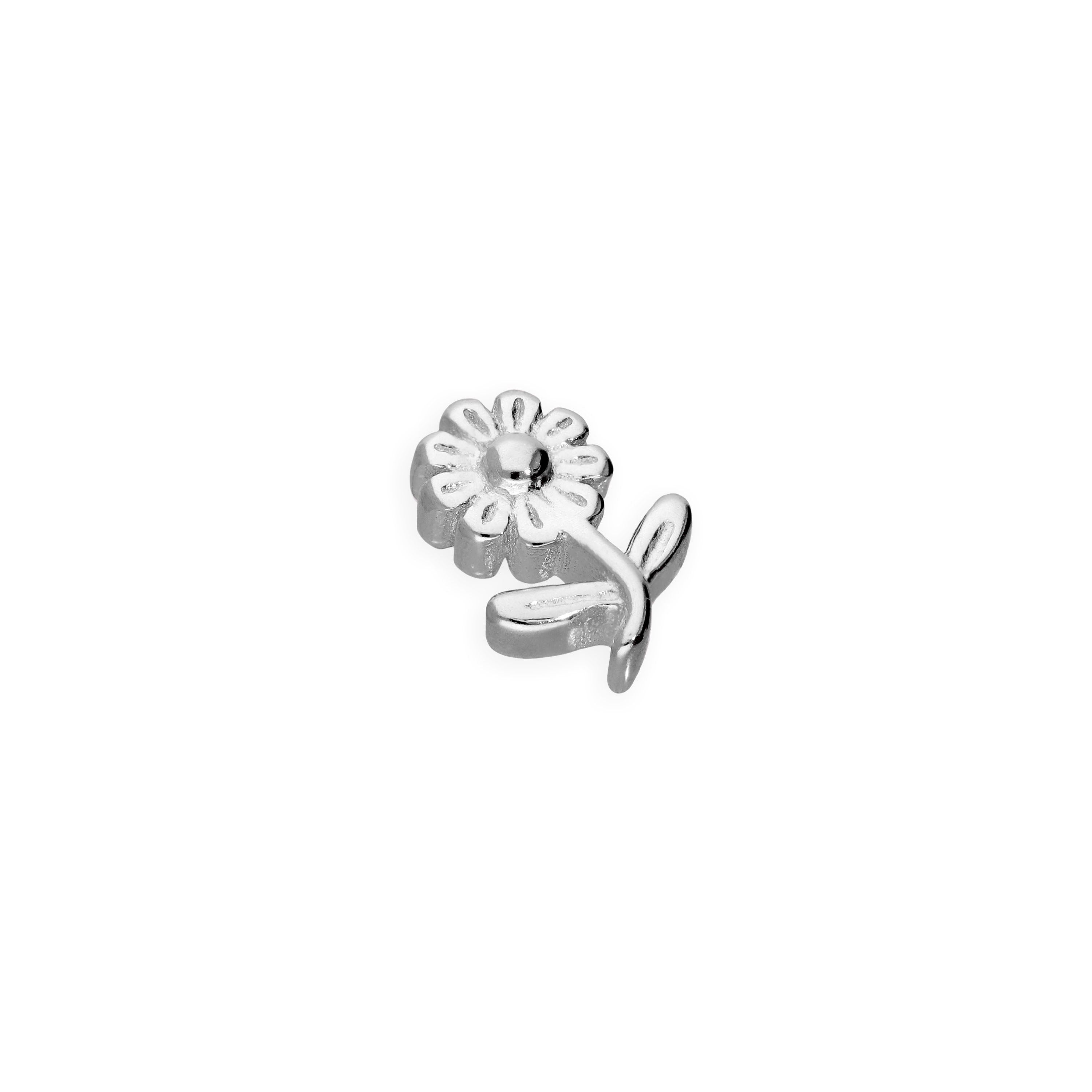 Sterling Silver Floating Flower Charm