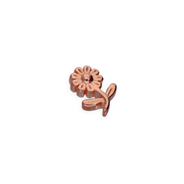 Rose Gold Plated Sterling Silver Floating Flower Charm
