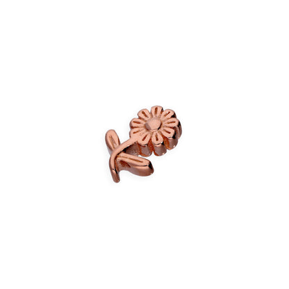 Rose Gold Plated Sterling Silver Floating Flower Charm