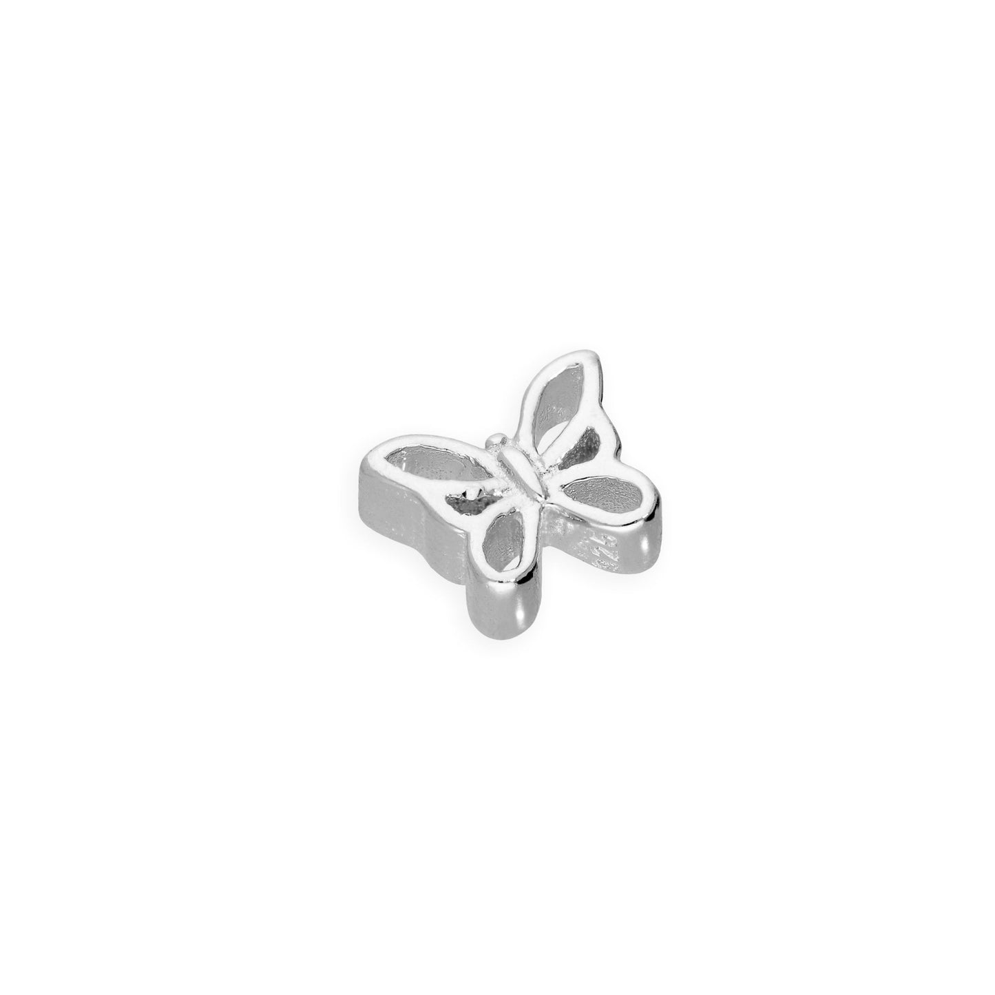 Sterling Silver Floating Open Butterfly Charm
