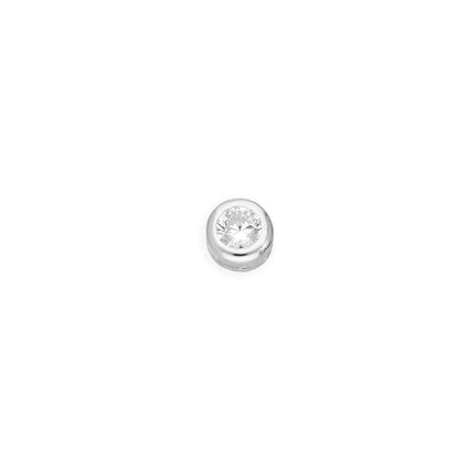 Sterling Silver & CZ Crystal Floating Birthstone Charms